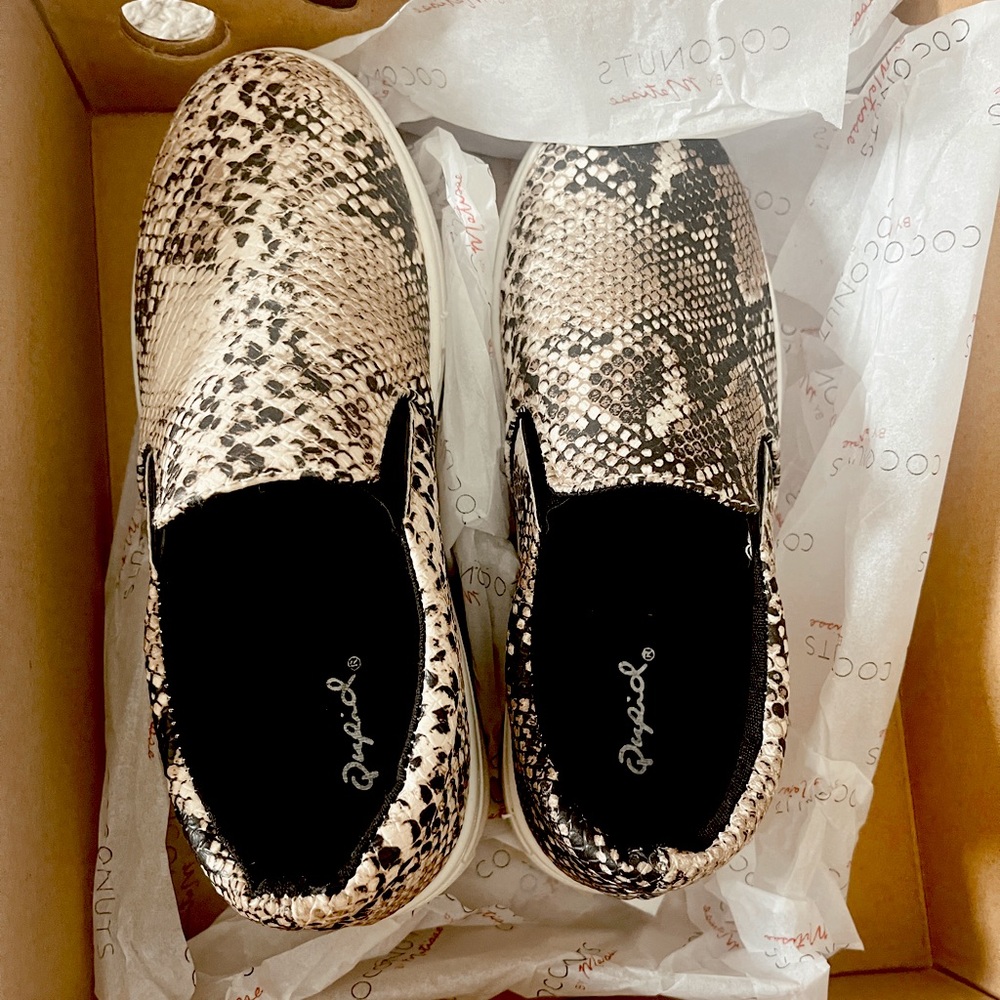 SNAKE PRINT SNEAKERS NWT